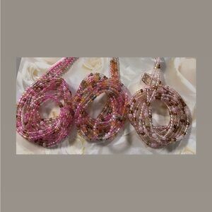 Elegant Pink waist bead Set